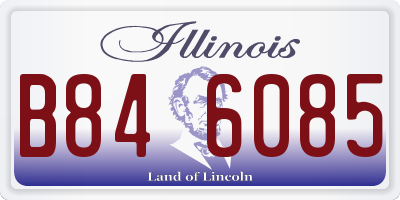 IL license plate B846085