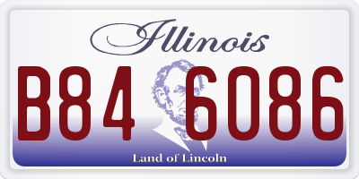 IL license plate B846086