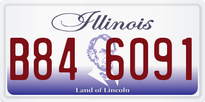 IL license plate B846091