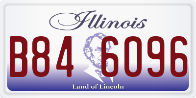 IL license plate B846096