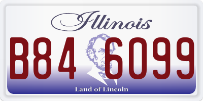 IL license plate B846099