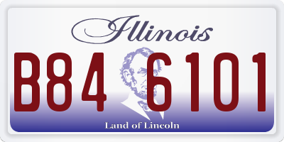 IL license plate B846101