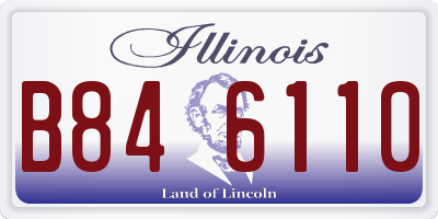 IL license plate B846110