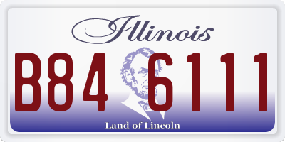 IL license plate B846111