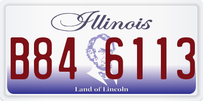 IL license plate B846113