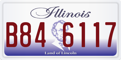 IL license plate B846117