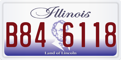 IL license plate B846118