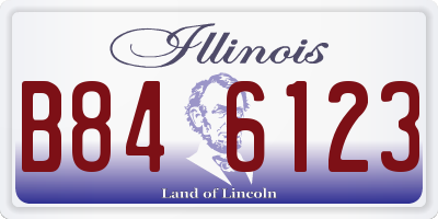 IL license plate B846123