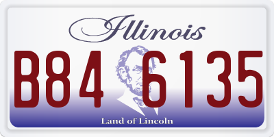 IL license plate B846135