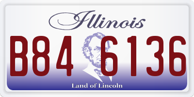 IL license plate B846136