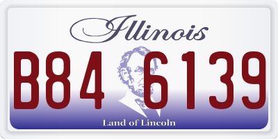 IL license plate B846139
