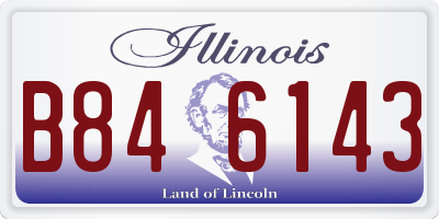 IL license plate B846143