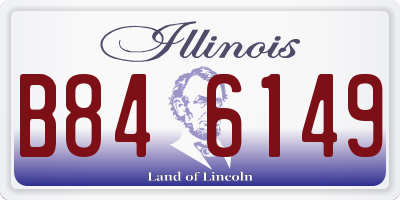 IL license plate B846149