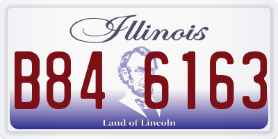 IL license plate B846163