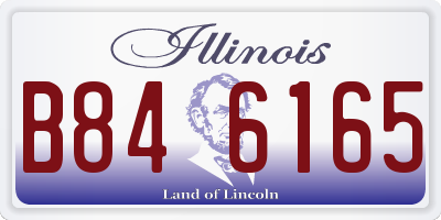 IL license plate B846165