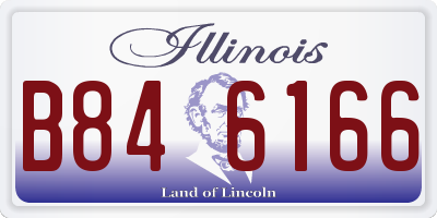 IL license plate B846166