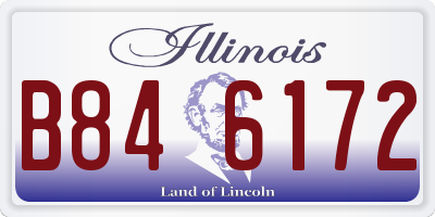 IL license plate B846172