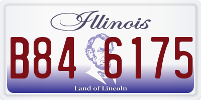 IL license plate B846175