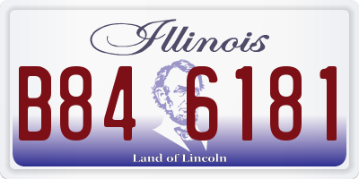 IL license plate B846181