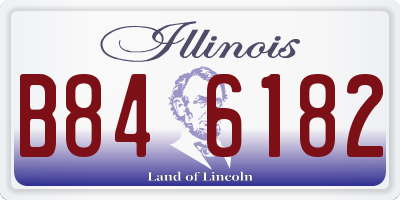 IL license plate B846182
