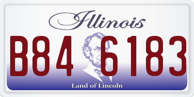 IL license plate B846183