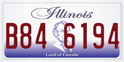 IL license plate B846194