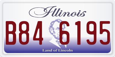 IL license plate B846195