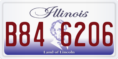 IL license plate B846206
