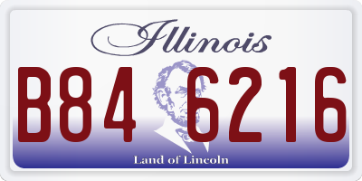 IL license plate B846216