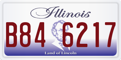 IL license plate B846217