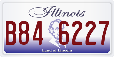 IL license plate B846227