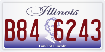 IL license plate B846243