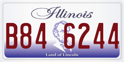 IL license plate B846244