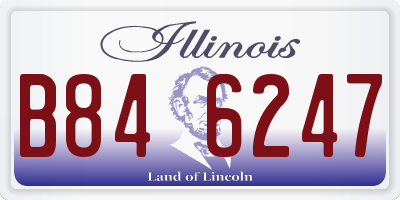 IL license plate B846247
