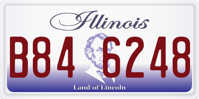 IL license plate B846248
