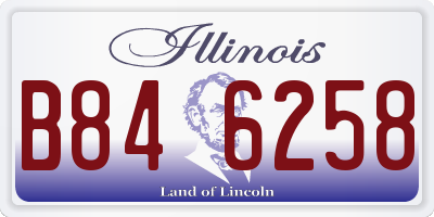 IL license plate B846258