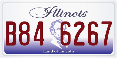 IL license plate B846267
