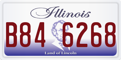 IL license plate B846268