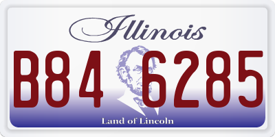 IL license plate B846285