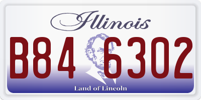 IL license plate B846302