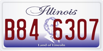 IL license plate B846307