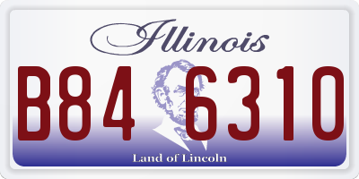 IL license plate B846310