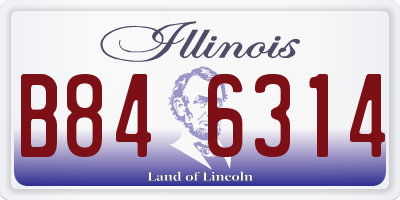 IL license plate B846314