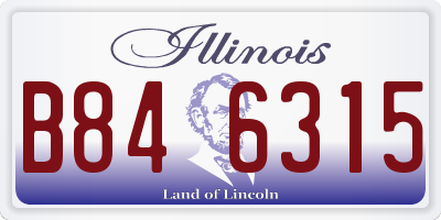 IL license plate B846315