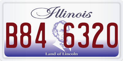 IL license plate B846320