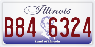 IL license plate B846324