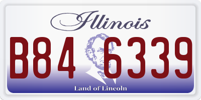 IL license plate B846339