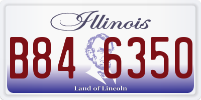 IL license plate B846350