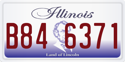 IL license plate B846371