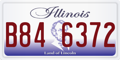 IL license plate B846372